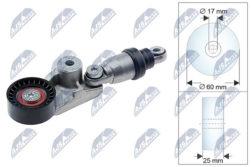 NTY RNK-MZ-013 - Belt Tensioner, V-ribbed belt