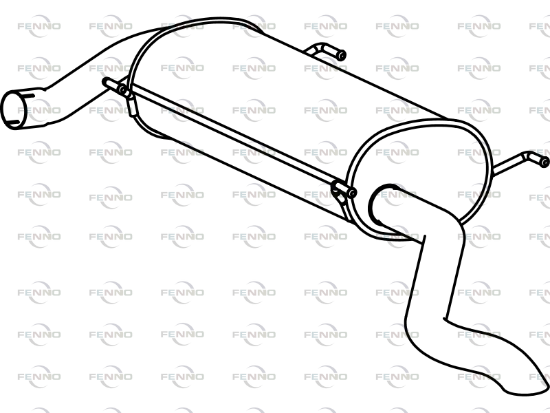 FENNO P2250 Rear Muffler