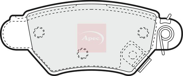 APEC Brake Pad Set, disc brake PAD1024
