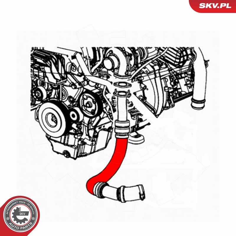 ESEN SKV 43SKV164 Charge Air Hose