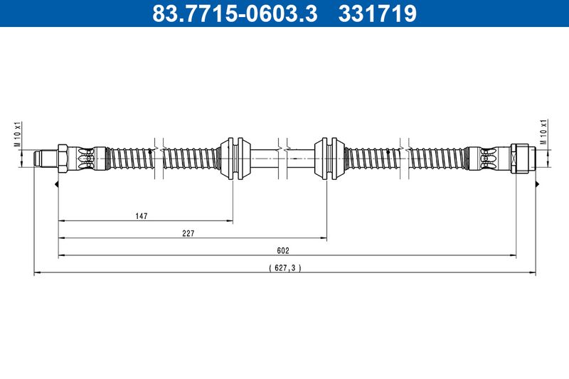 ATE fékcső 83.7715-0603.3