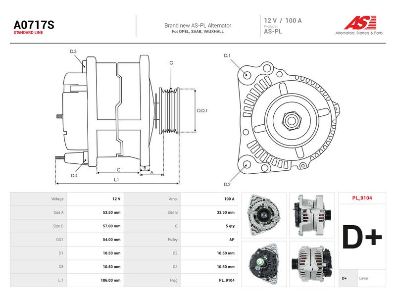 This part match OEM code: 9512781