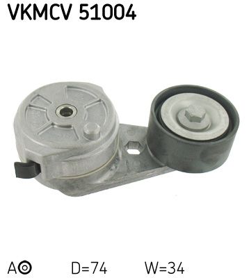 Натяжний ролик, поліклиновий ремінь, Skf VKMCV51004