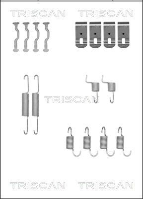 TRISCAN tartozékkészlet, rögzítőfék pofa 8105 402540