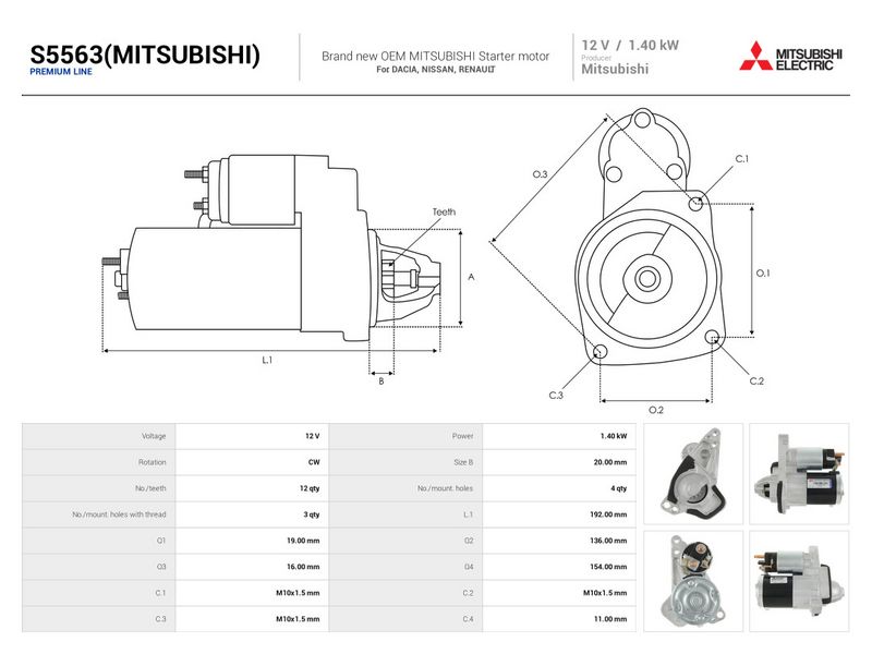 Prekė atitinka OEM kodą: M0TD2571
