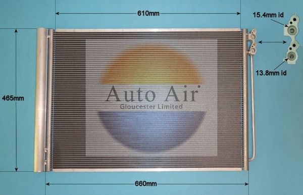 Auto Air Gloucester 16-1358 Condenser, air conditioning