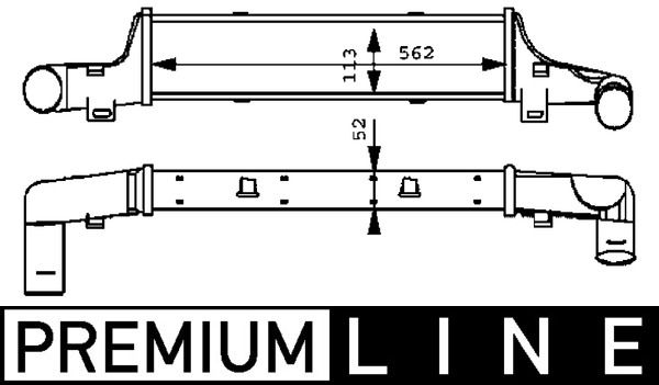 MAHLE Intercooler, inlaatluchtkoeler CI 52 000P