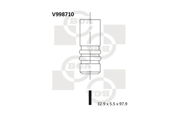 Впускний клапан, Bg Automotive V998710