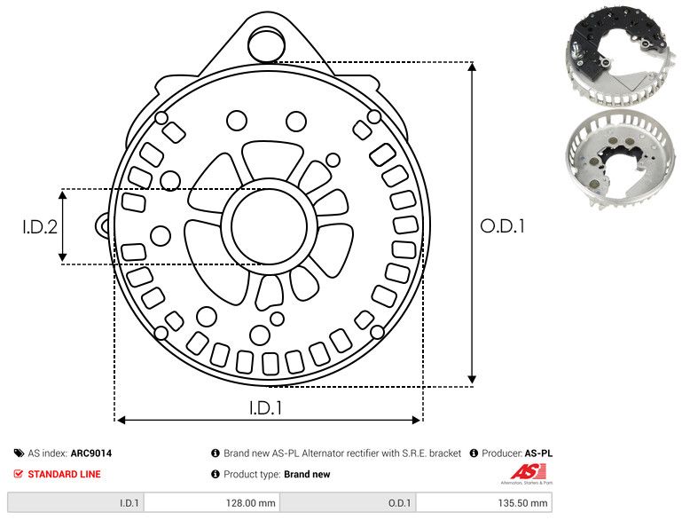 Kaitsekate, generaator, AS-PL ARC9014