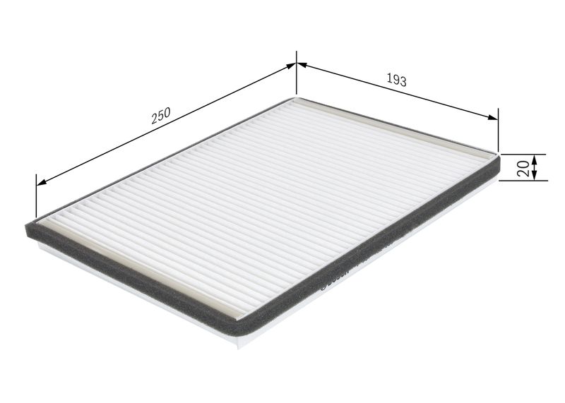 BOSCH 1 987 432 058 Filter, cabin air