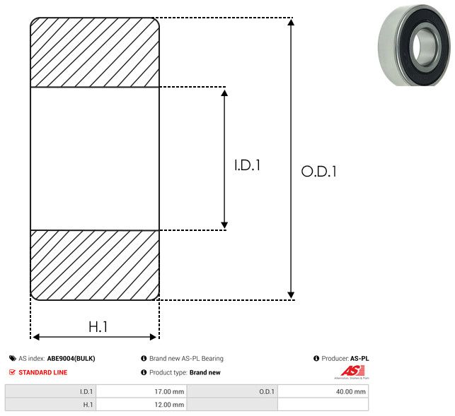 AS-PL ABE9004(BULK) Bearing
