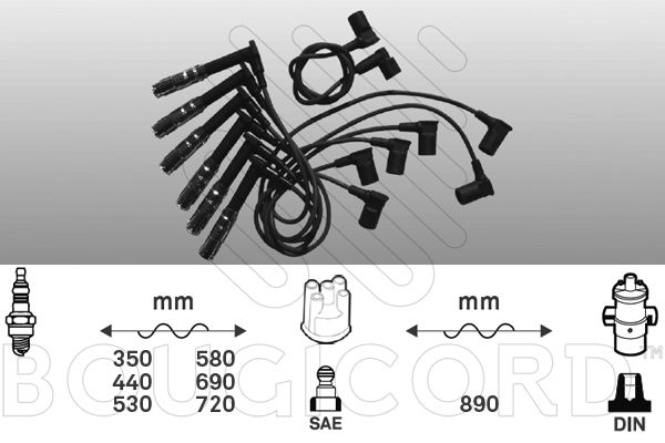 EFI AUTOMOTIVE 9514 - Ignition Cable Kit