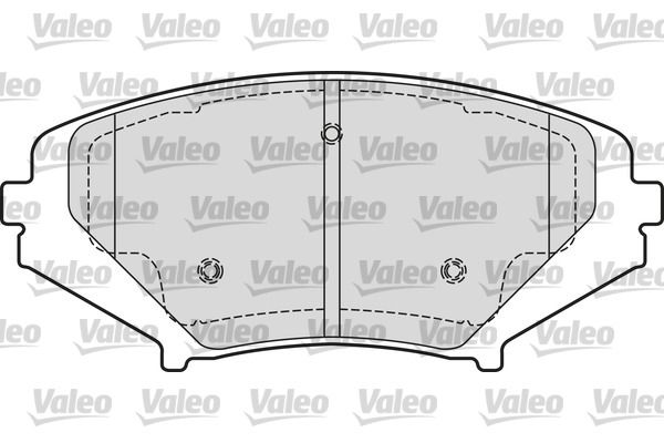 VALEO Remblokkenset, schijfrem 601651