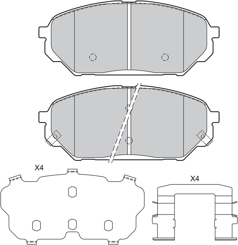 VALEO 601308 Brake Pad Set, disc brake