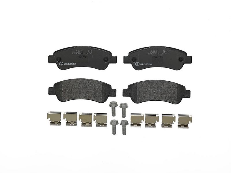 комплект спирачно феродо, дискови спирачки BREMBO