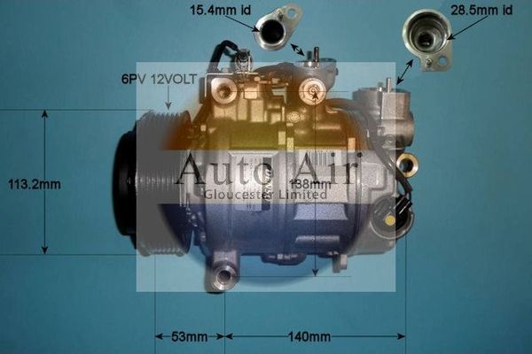 Auto Air Gloucester 14-0190 Compressor, air conditioning
