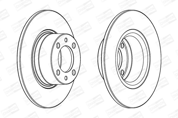 CHAMPION Mercedess диск гальмівний передній W168