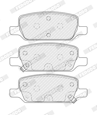 FERODO FDB5258 Brake Pad Set, disc brake