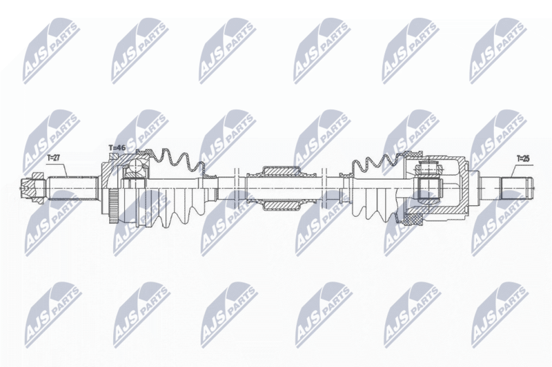 NTY hajtótengely NPW-HY-579