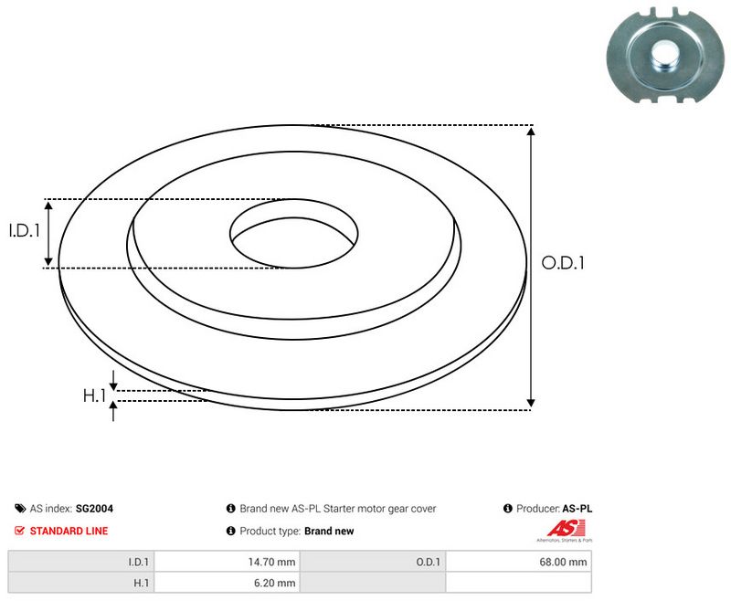 AS-PL SG2004 Repair Kit, starter