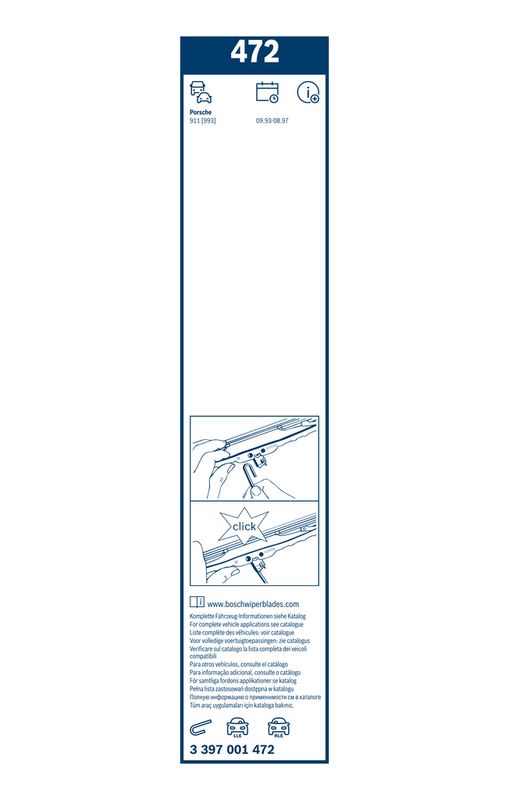 BOSCH 3 397 001 472 Wiper Blade