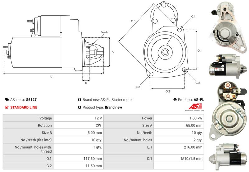 AS-PL S5127 Starter