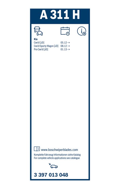 BOSCH 3 397 013 048 Wiper Blade