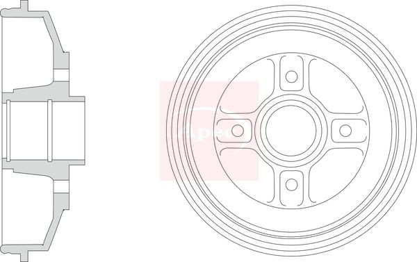 APEC Brake Drum DRM9205