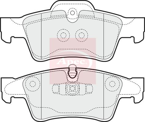 APEC Brake Pad Set, disc brake PAD1440
