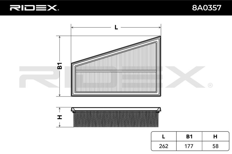 въздушен филтър RIDEX