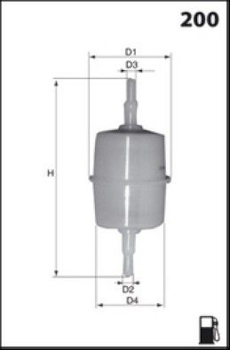 MISFAT Filtre à carburant E001