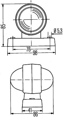 Габаритний ліхтар, Hella 2XS955031-001