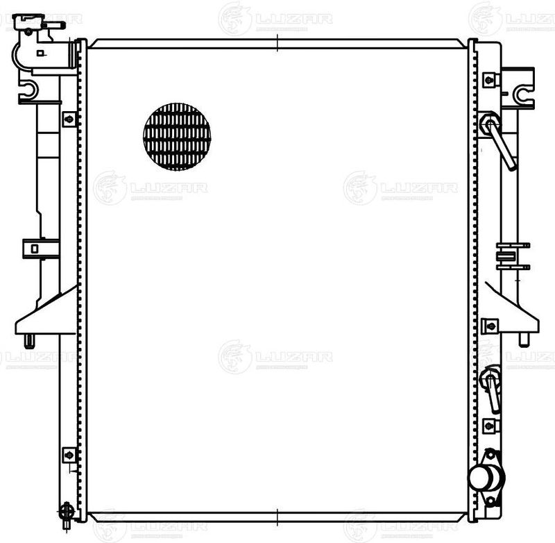 Радіатор, система охолодження двигуна, Mitsubishi L200 (15-)/Pajero Sport (15-) 2.4D AT (LRc 11150) Luzar, Luzar LRC11150