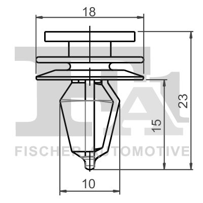 FA1 52-40003.5 Clip, trim/protection strip