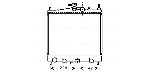 AVA QUALITY COOLING hűtő, motorhűtés DN2210