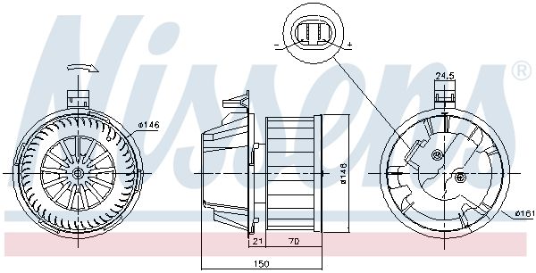 Компресор салону, Nissens 87384