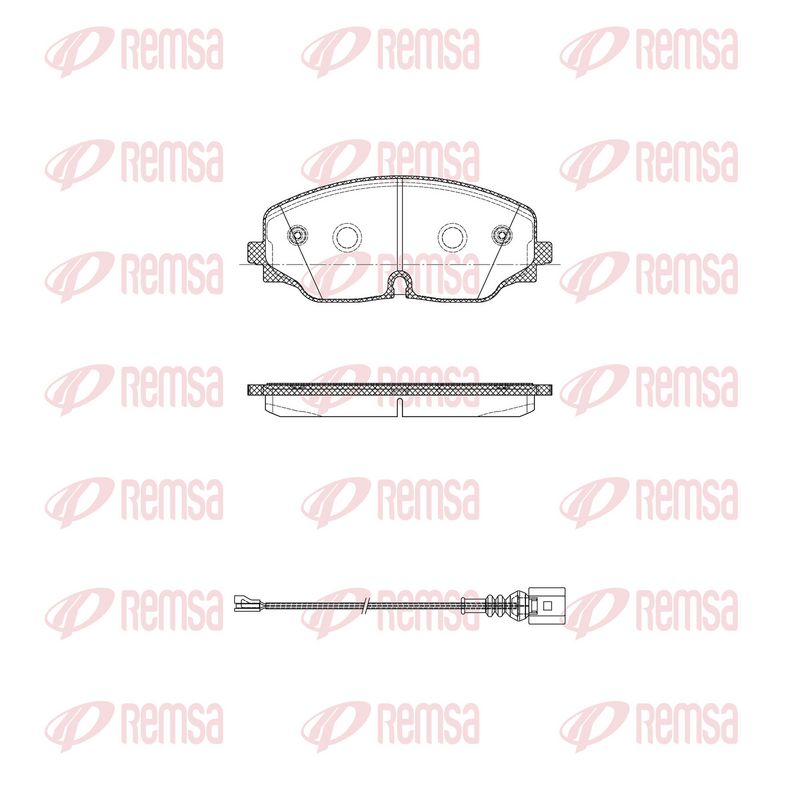 This part match OEM code: 3QF698151A