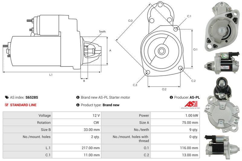 AS-PL S6528S Starter