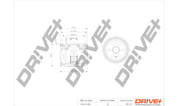 Оливний фільтр, Dr!Ve+ DP1110.11.0109