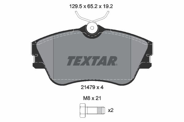 TEXTAR 2147902 Brake Pad Set, disc brake