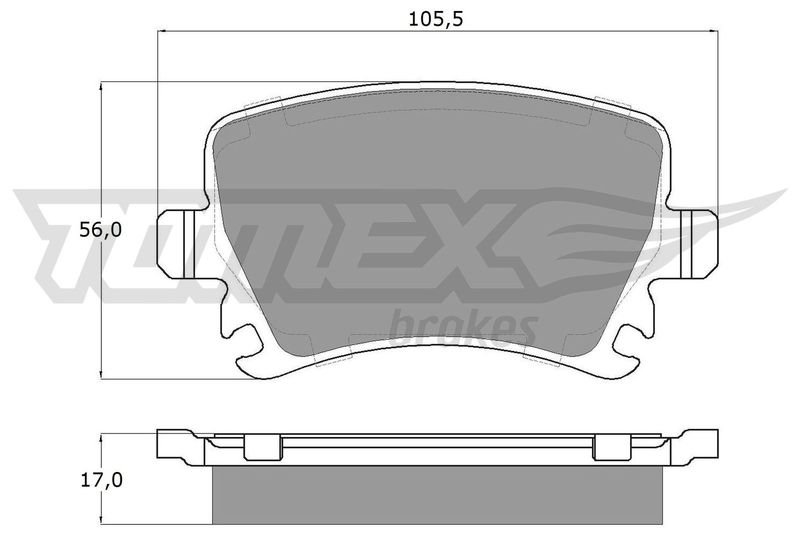 TOMEX Brakes fékbetétkészlet, tárcsafék TX 13-95