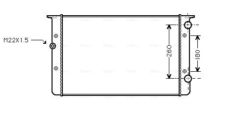 AVA QUALITY COOLING hűtő, motorhűtés VNA2104