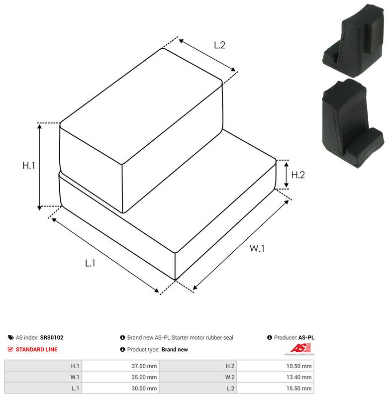 AS-PL SRS0102 Repair Kit, starter