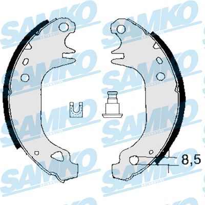 Комплект гальмівних колодок, Samko 83110