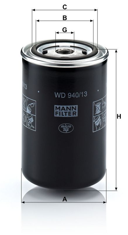 MANN-FILTER WD940/13 Oil Filter