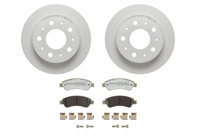 Pidurikomplekt, ketaspidur, BREMBO KT10008