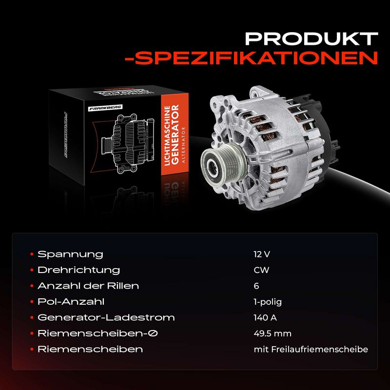 Frankberg 5481FB0002090 Alternator