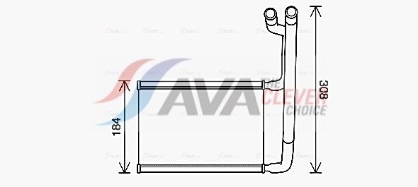 AVA QUALITY COOLING Hőcserélő, belső tér fűtés FD6645