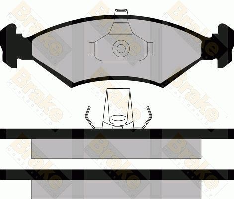 Brake Engineering Brake Pad Set, disc brake PA1126