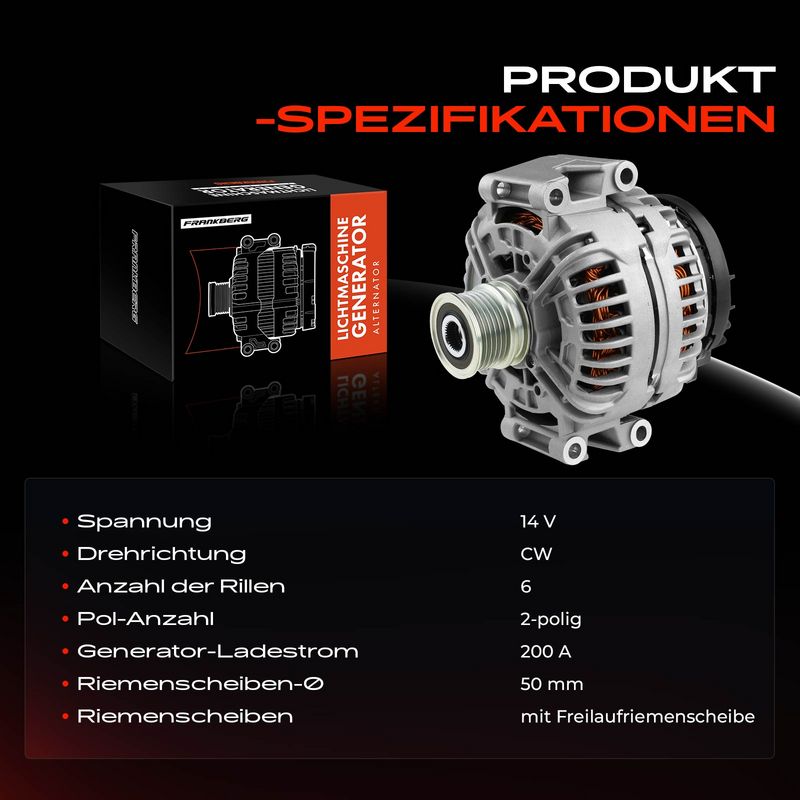Frankberg 5481FB0001765 Alternator